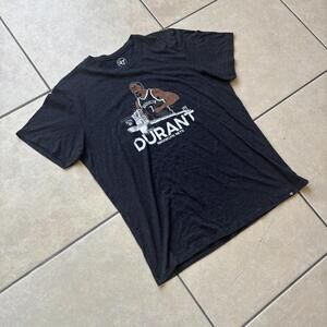 47 Brand Kevin Durant Brooklyn Nets Black NBA Basketball Graphic Men’s Large
